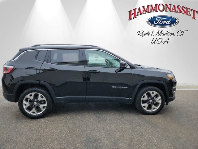 Certified 2018 Jeep Compass Limited with VIN 3C4NJDCB2JT199323 for sale in Madison, CT