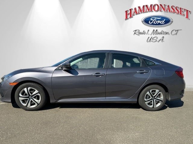 Used 2016 Honda Civic LX with VIN 19XFC2F57GE230443 for sale in Madison, CT