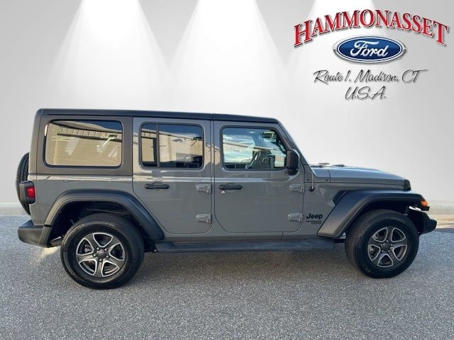 Used 2021 Jeep Wrangler Unlimited Sport S with VIN 1C4HJXDG7MW784597 for sale in Madison, CT