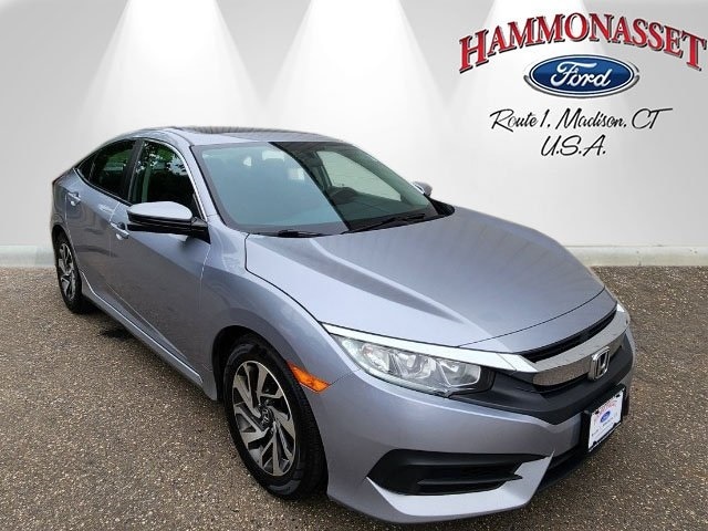 Used 2017 Honda Civic EX with VIN 19XFC2F74HE217202 for sale in Madison, CT