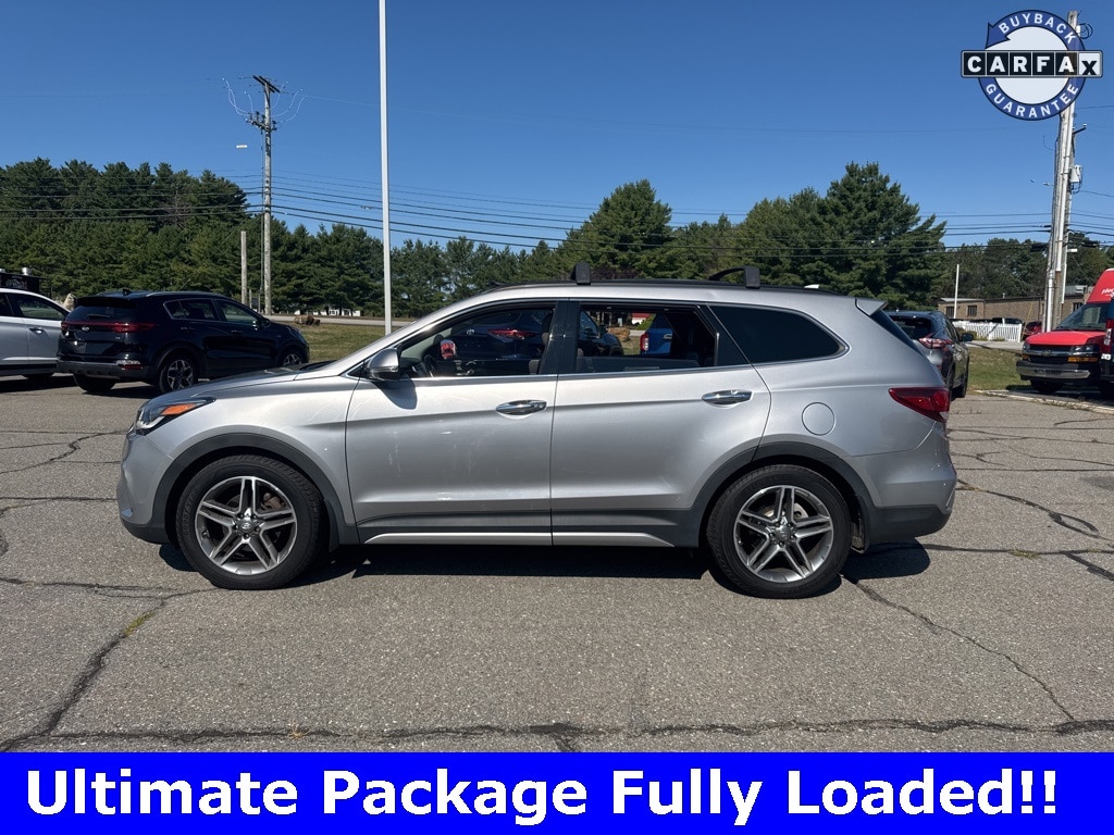 Used 2017 Hyundai Santa Fe Limited Ultimate with VIN KM8SRDHF5HU185421 for sale in North Hampton, NH
