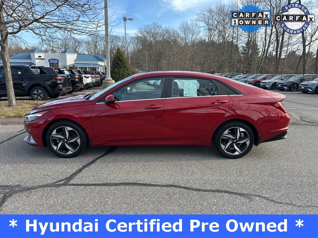 Certified 2023 Hyundai Elantra Limited with VIN KMHLP4AG6PU482435 for sale in North Hampton, NH