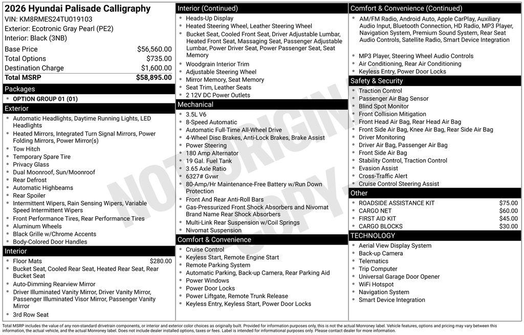 2026 Hyundai Palisade Calligraphy - Photo 26
