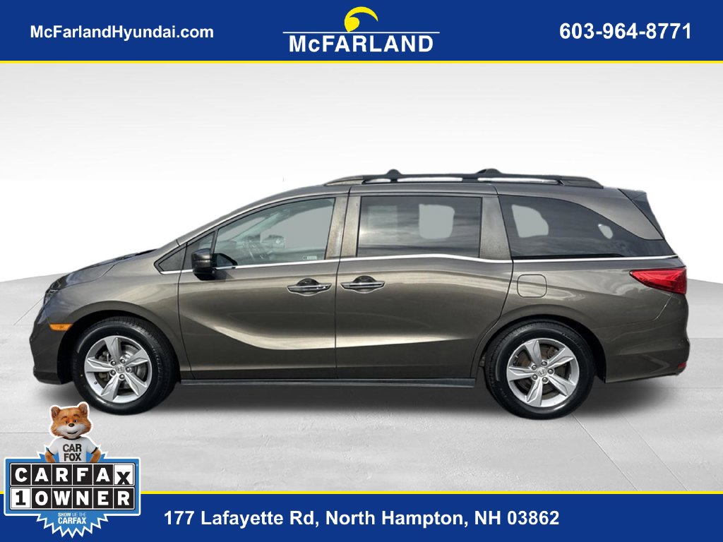 Used 2018 Honda Odyssey EX-L with VIN 5FNRL6H71JB094489 for sale in North Hampton, NH