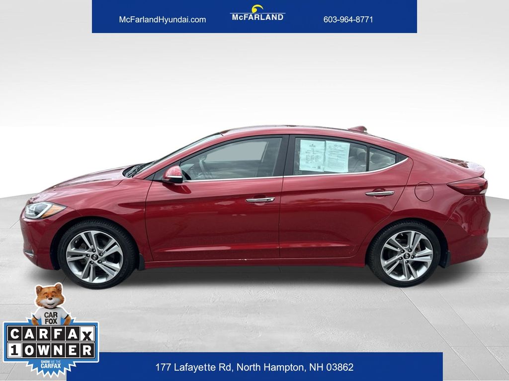 Used 2017 Hyundai Elantra Limited with VIN KMHD84LF2HU310412 for sale in North Hampton, NH
