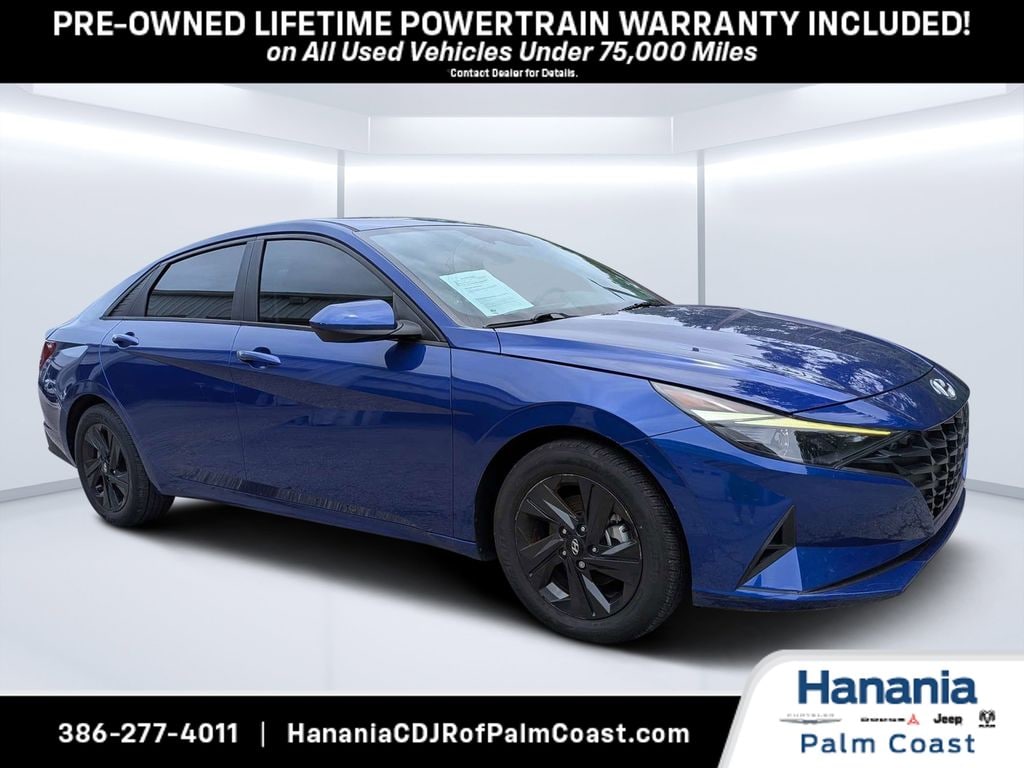 Used 2023 Hyundai Elantra HEV Blue Sedan