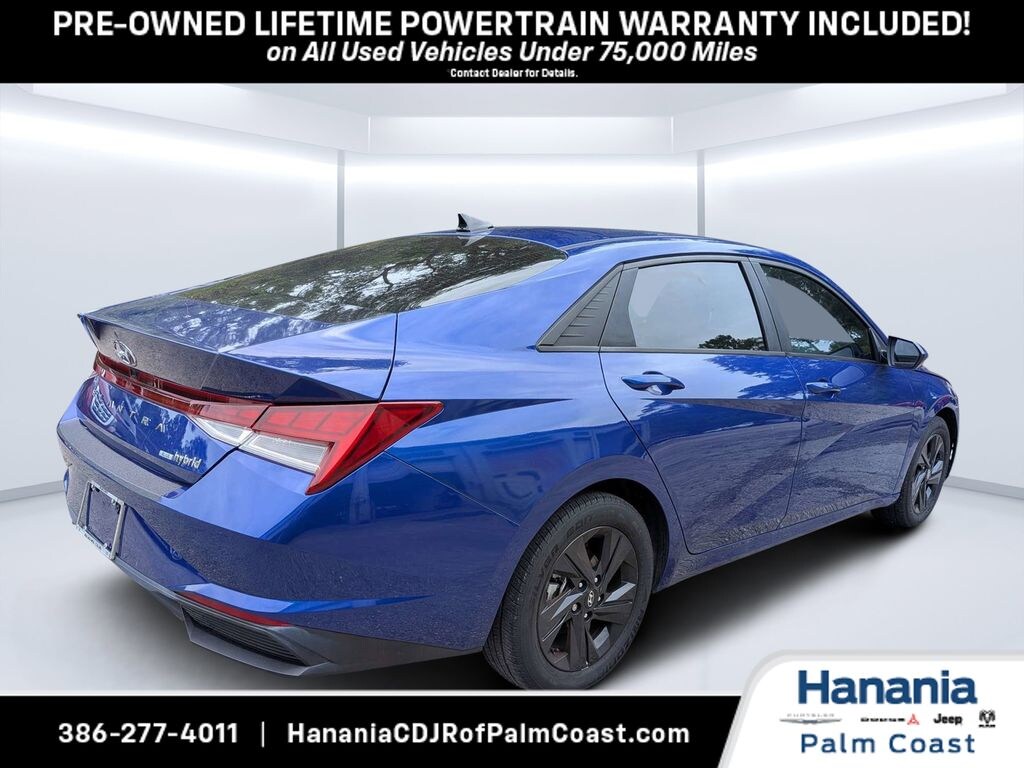 Used 2023 Hyundai Elantra HEV Blue Sedan