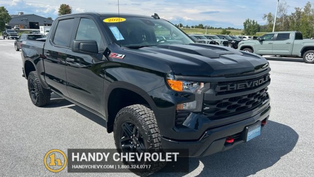 Certified 2025 Chevrolet Silverado 1500 Custom Trail Boss Truck Crew Cab
