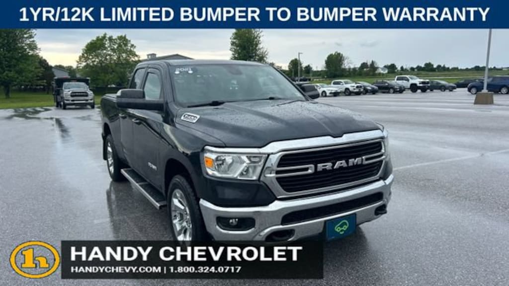 Used 2021 Ram 1500 Big Horn Quad Cab 4x4 64 Box Truck