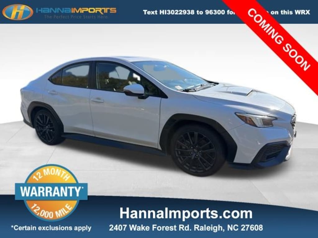 Used 2022 Subaru WRX Limited Sedan