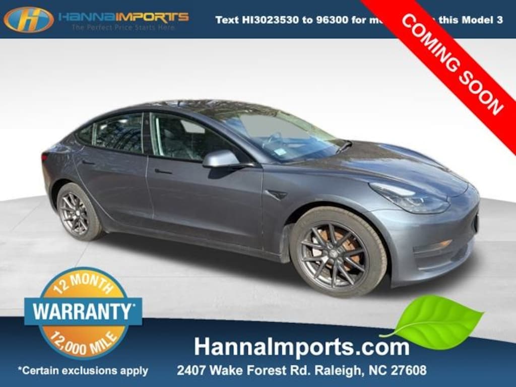 Used 2022 Tesla Model 3 Base Sedan