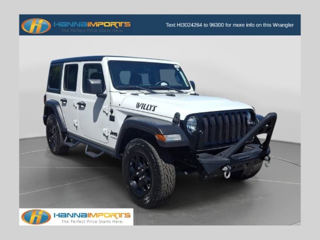 Used 2021 Jeep Wrangler Unlimited Willys SUV