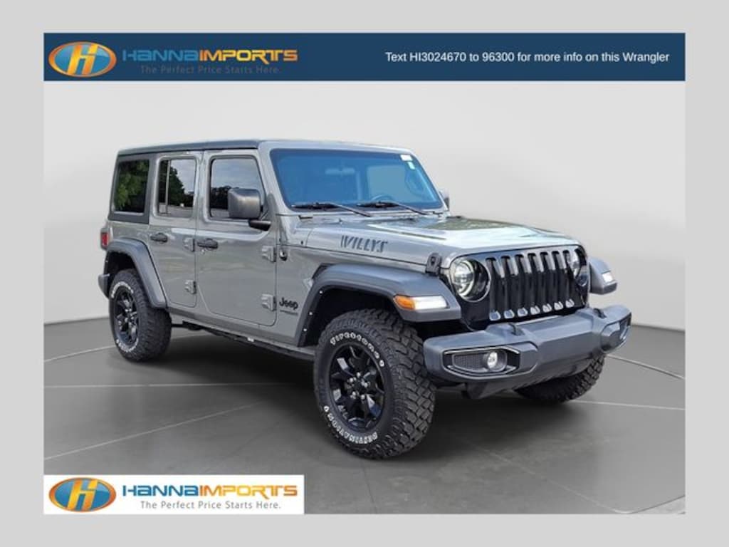 Used 2021 Jeep Wrangler Unlimited Willys SUV