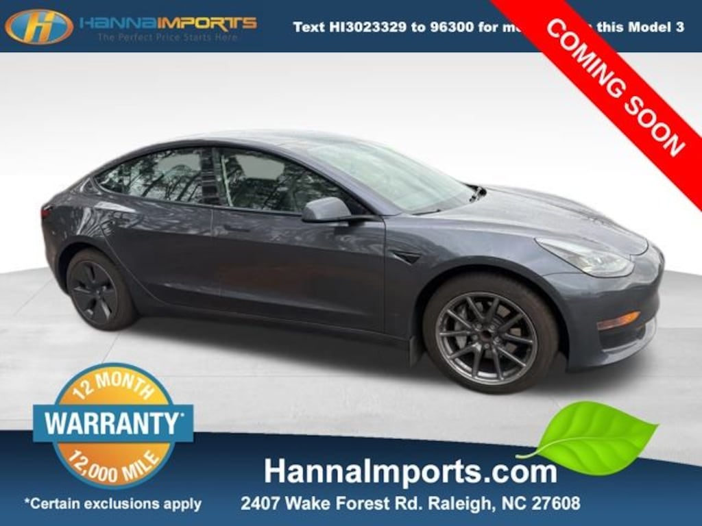 Used 2023 Tesla Model 3 Base Sedan