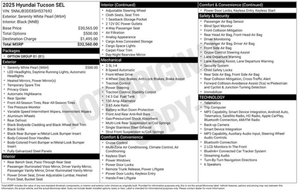 Used 2025 Hyundai Tucson SEL SUV