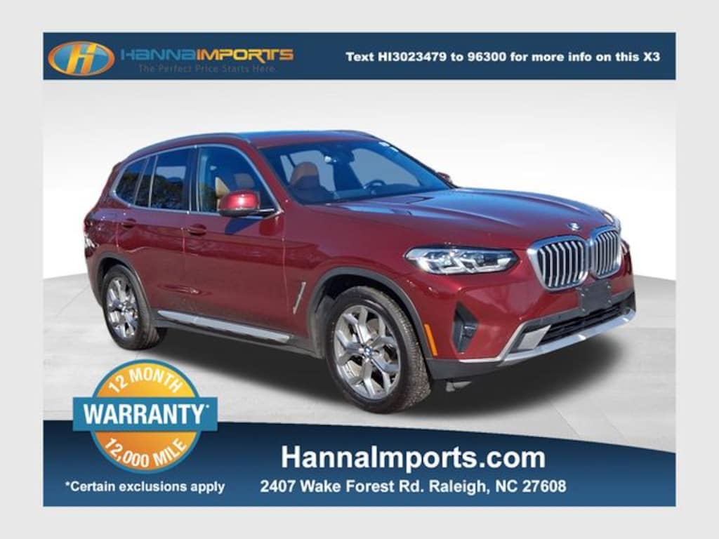 Used 2022 BMW X3 xDrive30i SUV