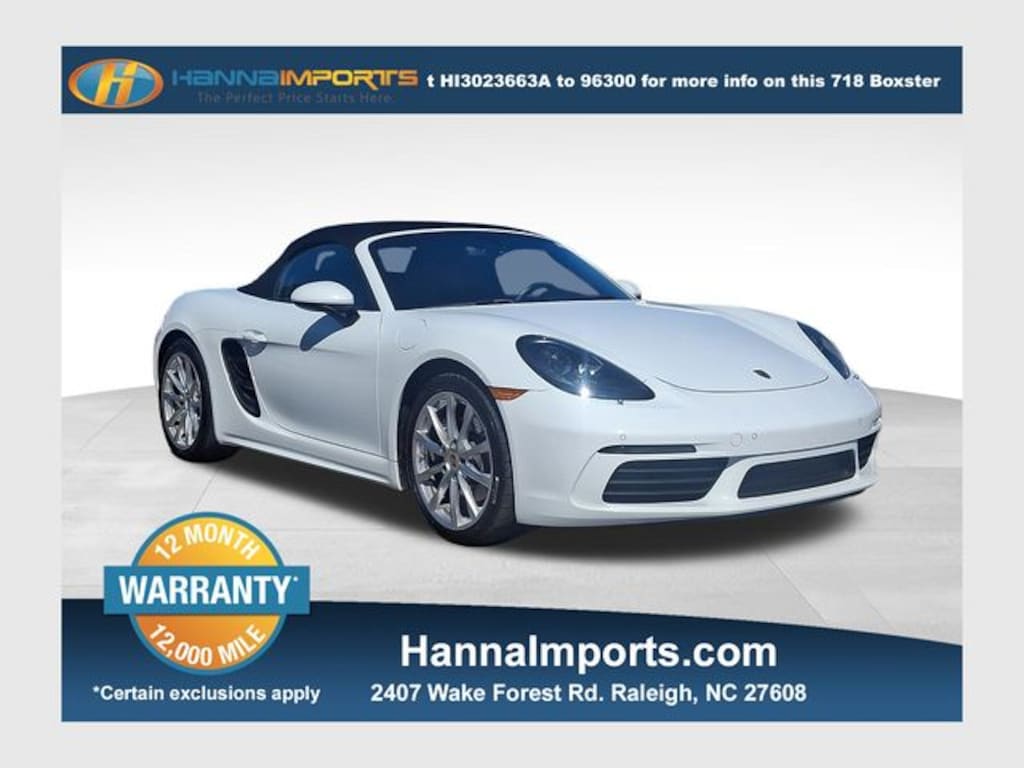 Used 2019 Porsche 718 Boxster Base Convertible