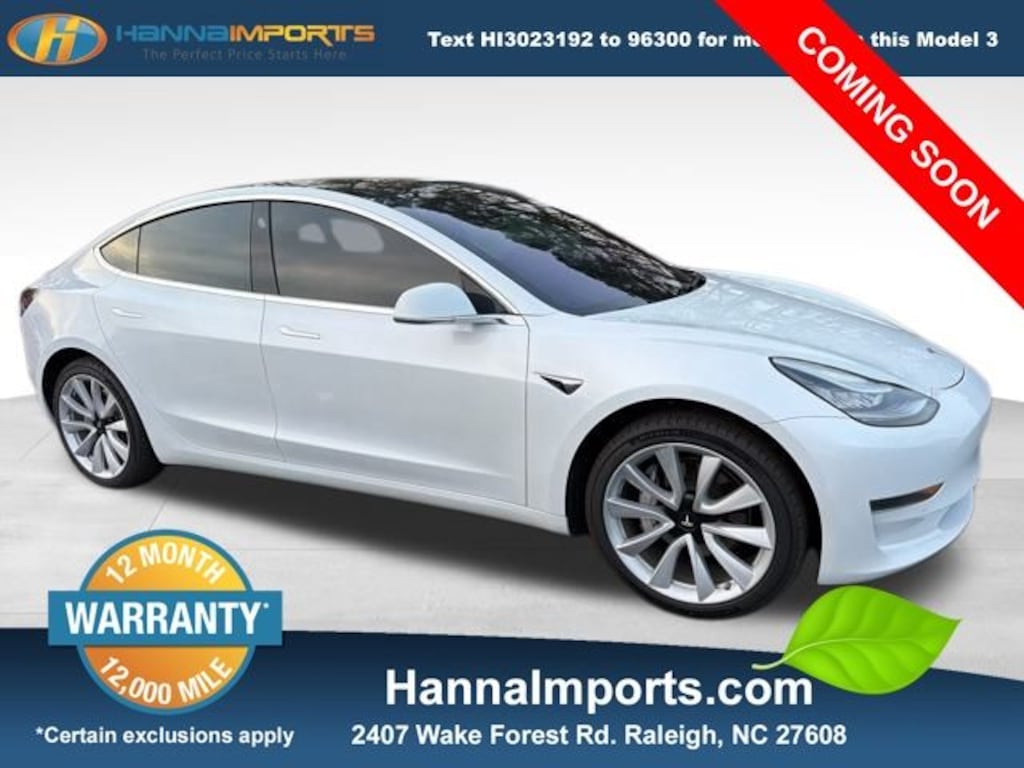 Used 2020 Tesla Model 3 Standard Range Plus Sedan