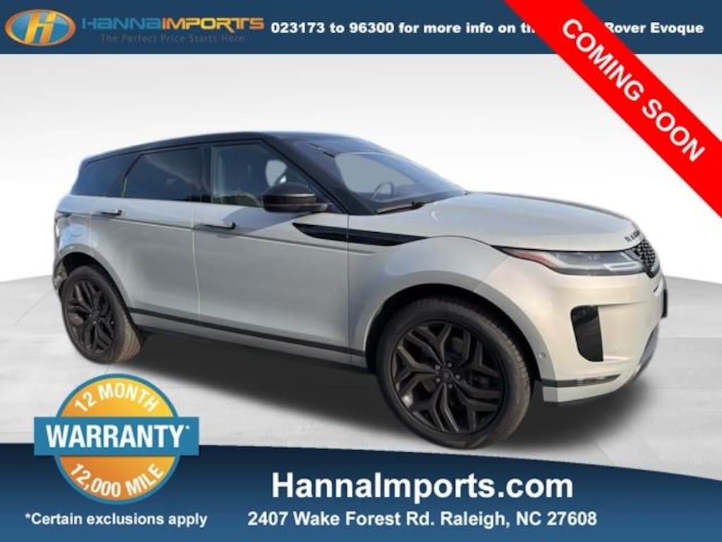 Used 2020 Land Rover Range Rover Evoque SE SUV