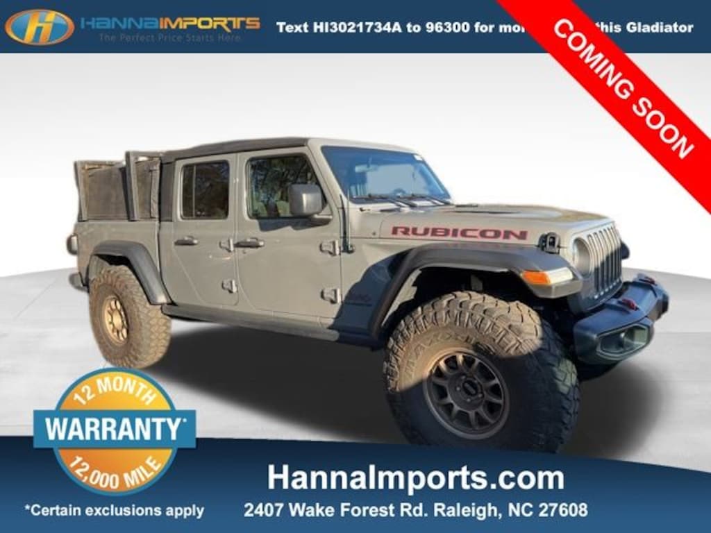 Used 2021 Jeep Gladiator Rubicon Truck