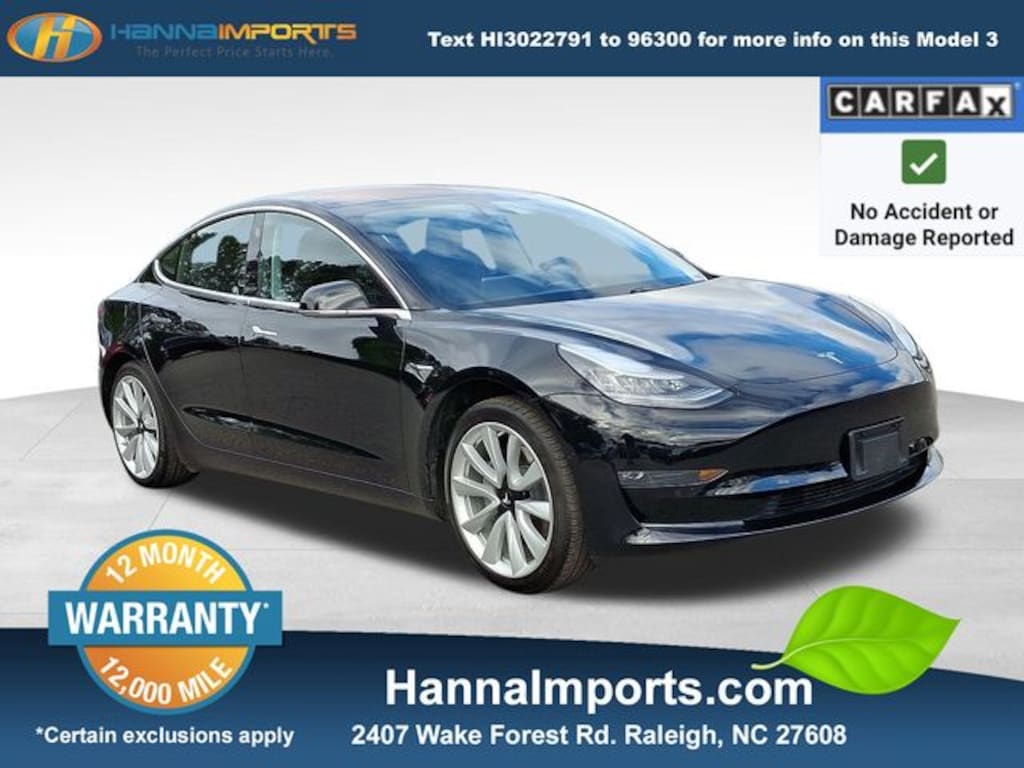 Used 2018 Tesla Model 3 Mid Range Sedan
