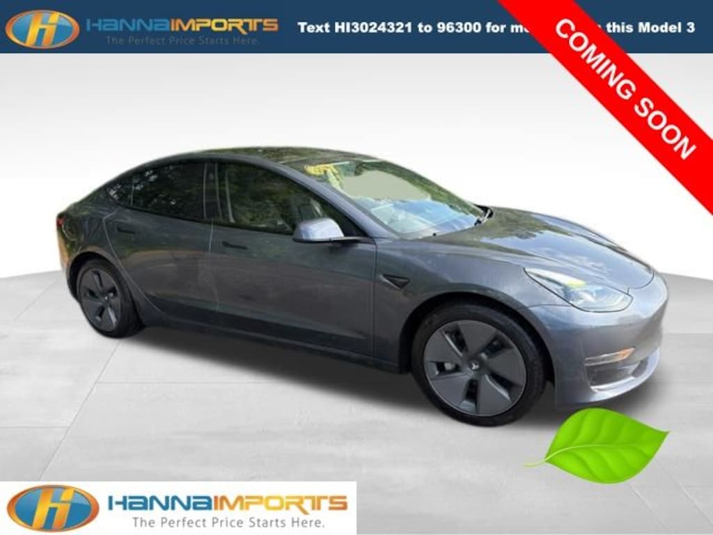 Used 2021 Tesla Model 3 Standard Range Plus Sedan