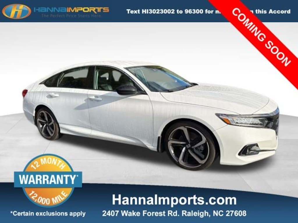 Used 2021 Honda Accord Sport Special Edition Sedan