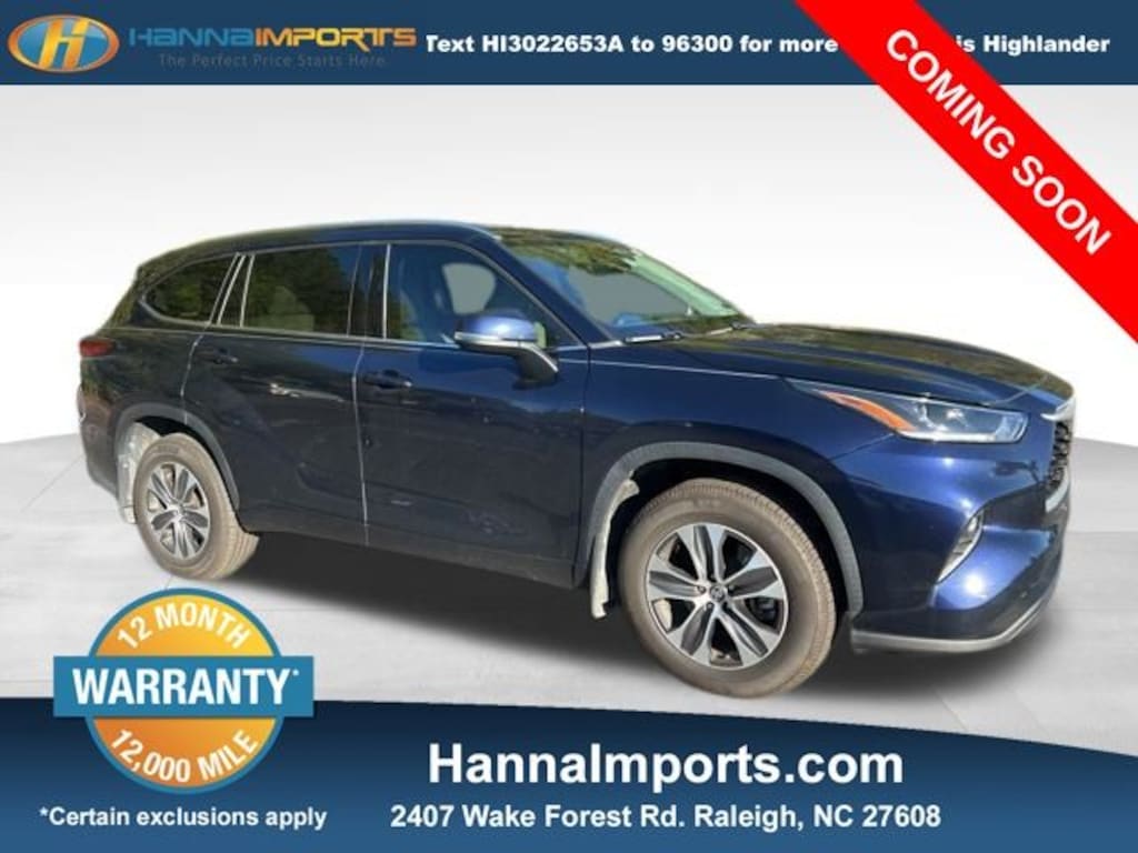Used 2021 Toyota Highlander XLE SUV