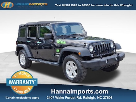 2016 Jeep Wrangler JK Unlimited Unlimited Sport SUV