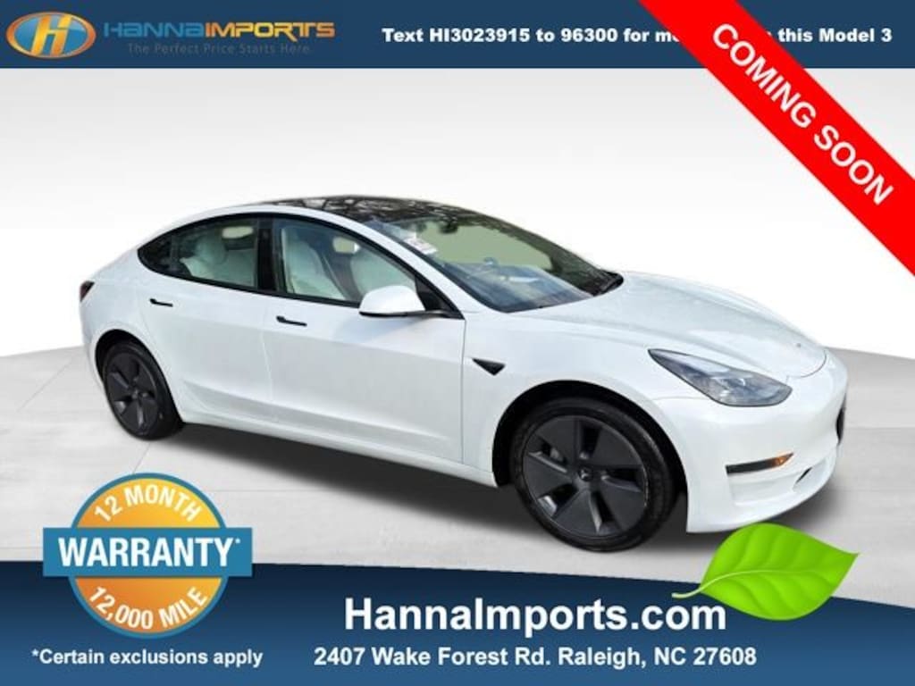 Used 2023 Tesla Model 3 Base Sedan
