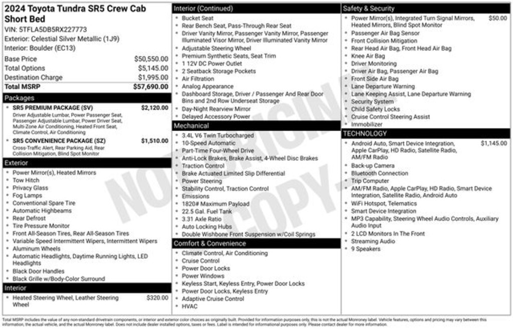 Used 2024 Toyota Tundra SR5 Truck
