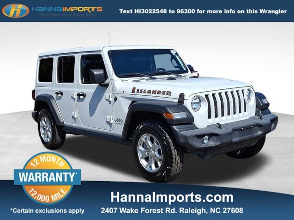 Used 2021 Jeep Wrangler Unlimited Islander SUV