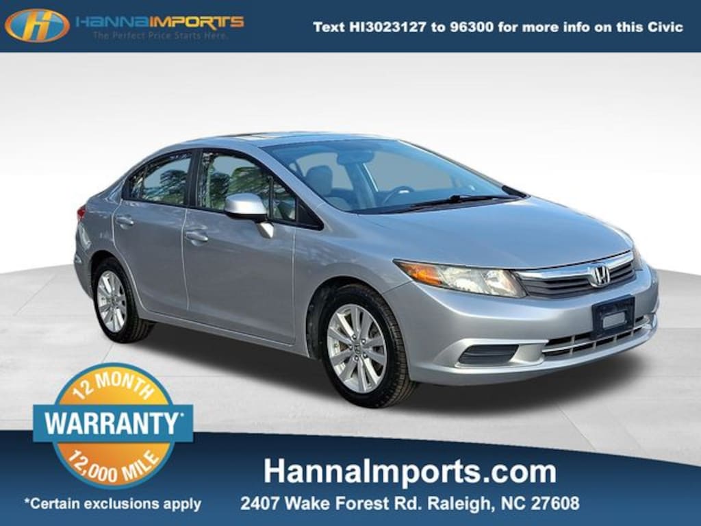Used 2012 Honda Civic EX-L Sedan