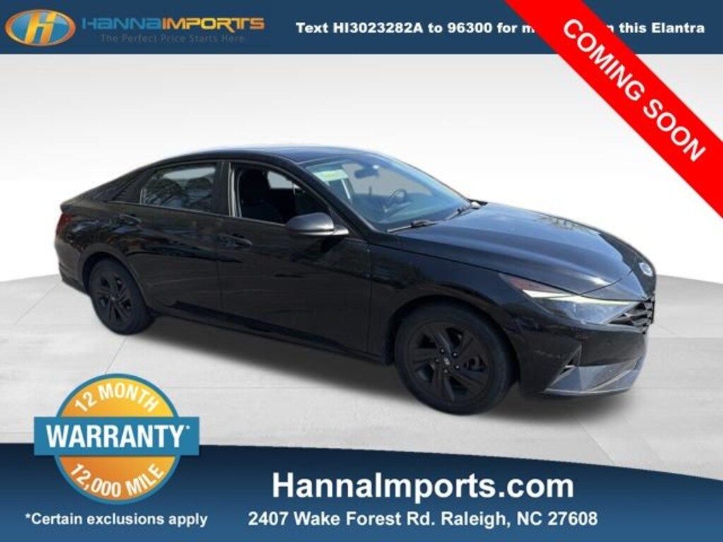 Used 2022 Hyundai Elantra SEL Sedan