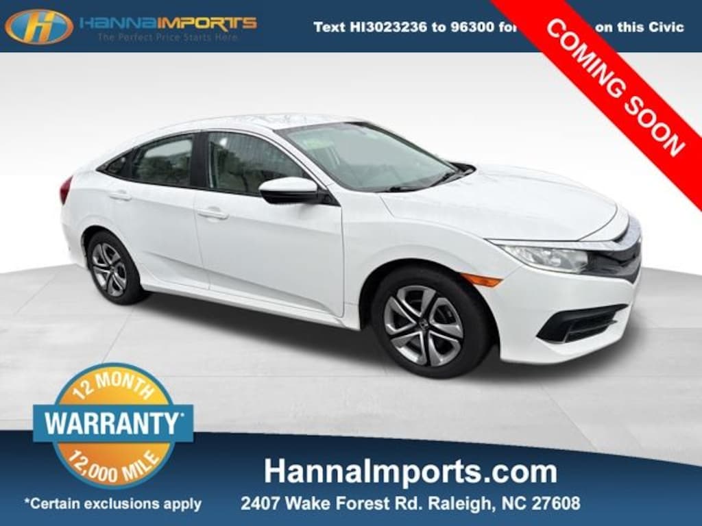 Used 2018 Honda Civic LX Sedan
