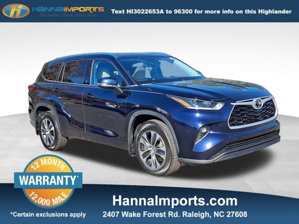 Used 2021 Toyota Highlander XLE SUV