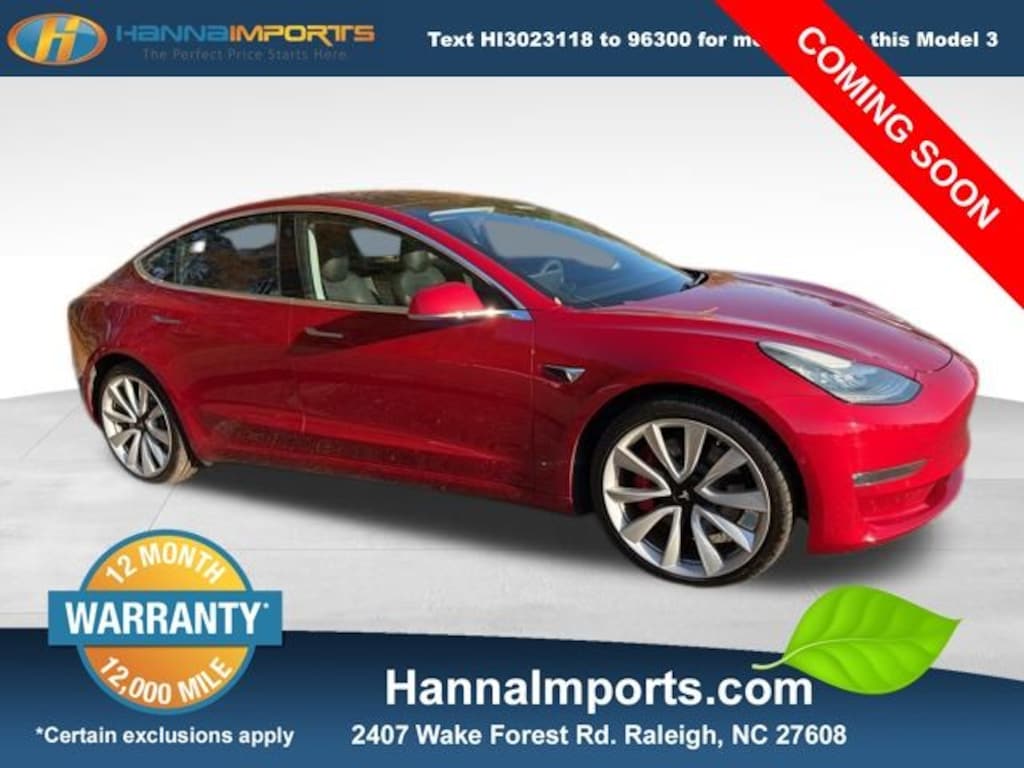 Used 2018 Tesla Model 3 Performance Sedan