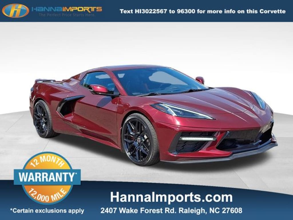 Used 2020 Chevrolet Corvette Stingray Convertible