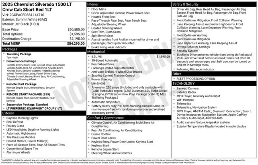 Used 2025 Chevrolet Silverado 1500 LT Truck