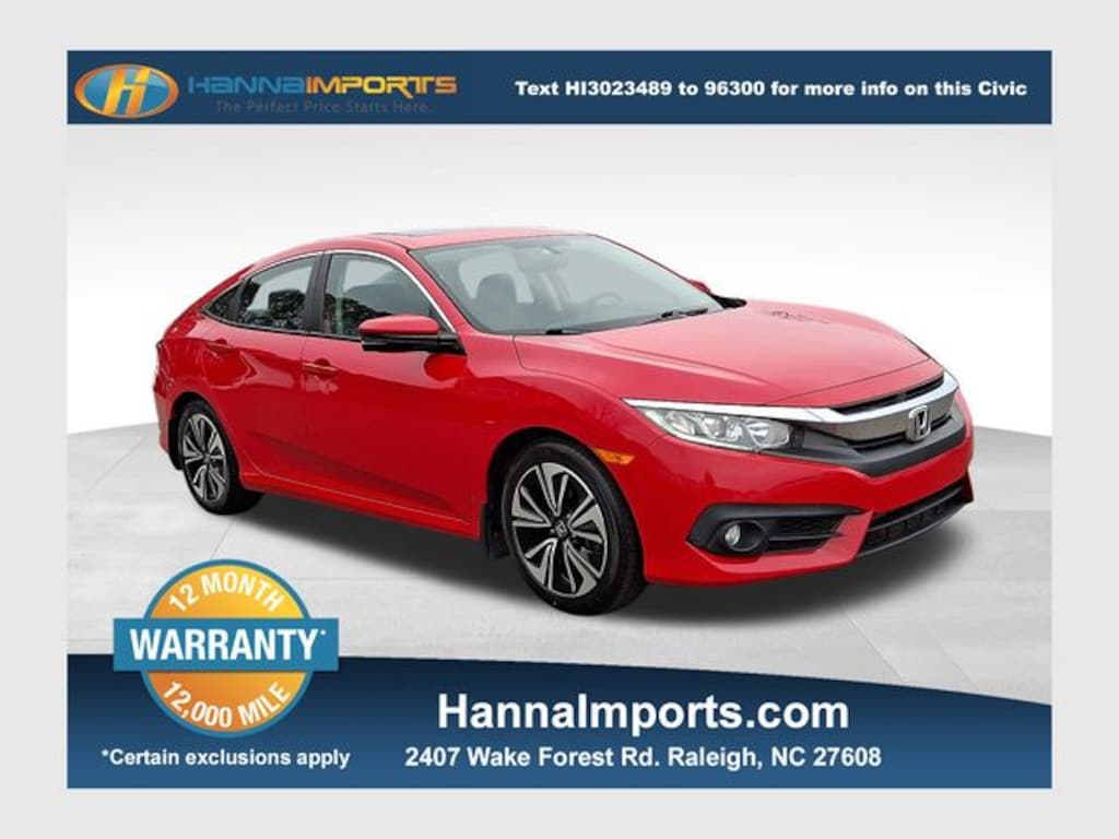 Used 2017 Honda Civic EX-L Sedan