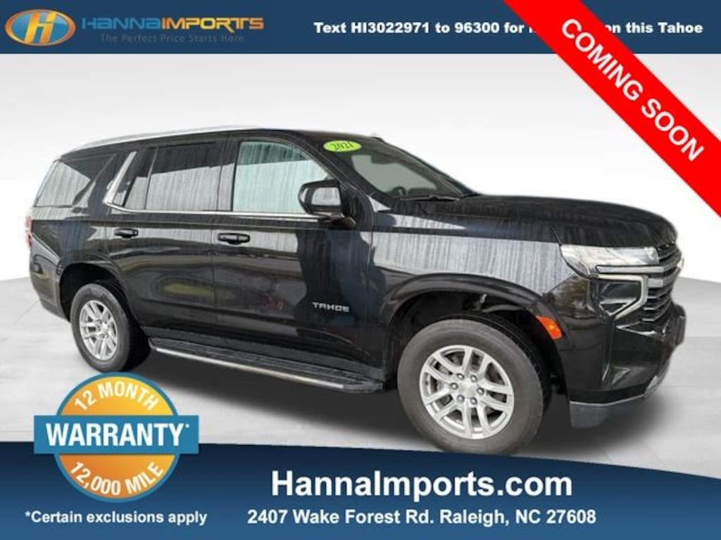 Used 2021 Chevrolet Tahoe LT SUV