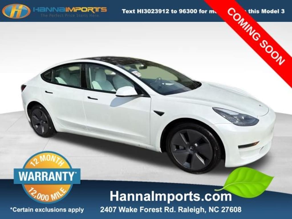 Used 2023 Tesla Model 3 Base Sedan