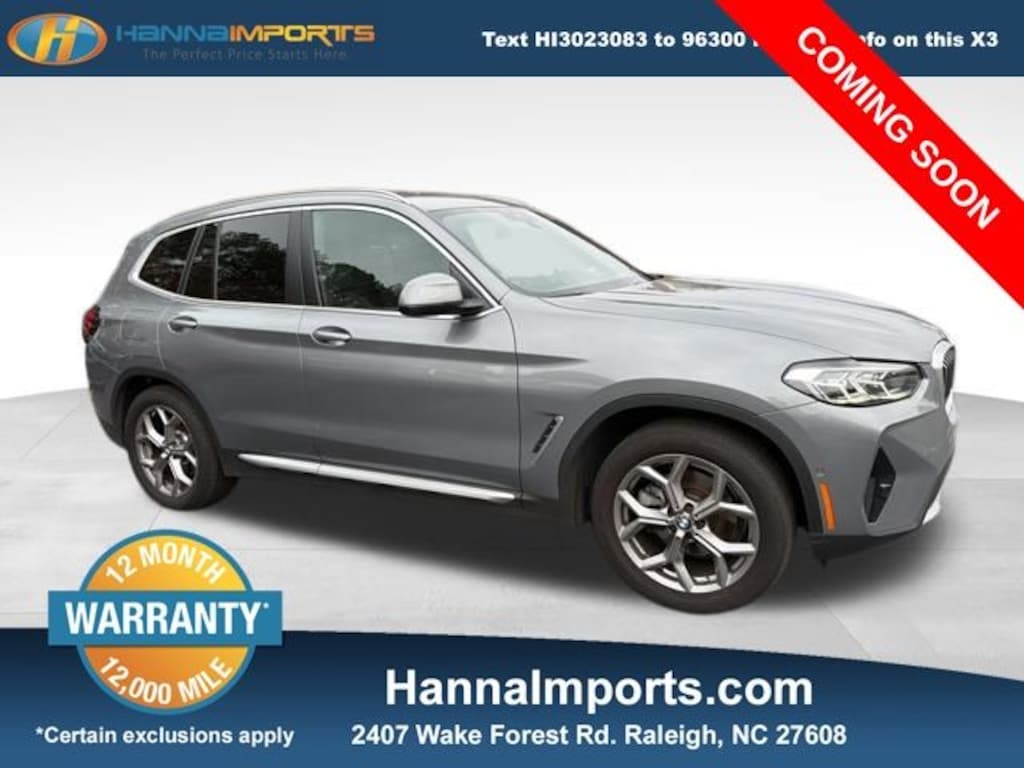 Used 2023 BMW X3 xDrive30i SUV