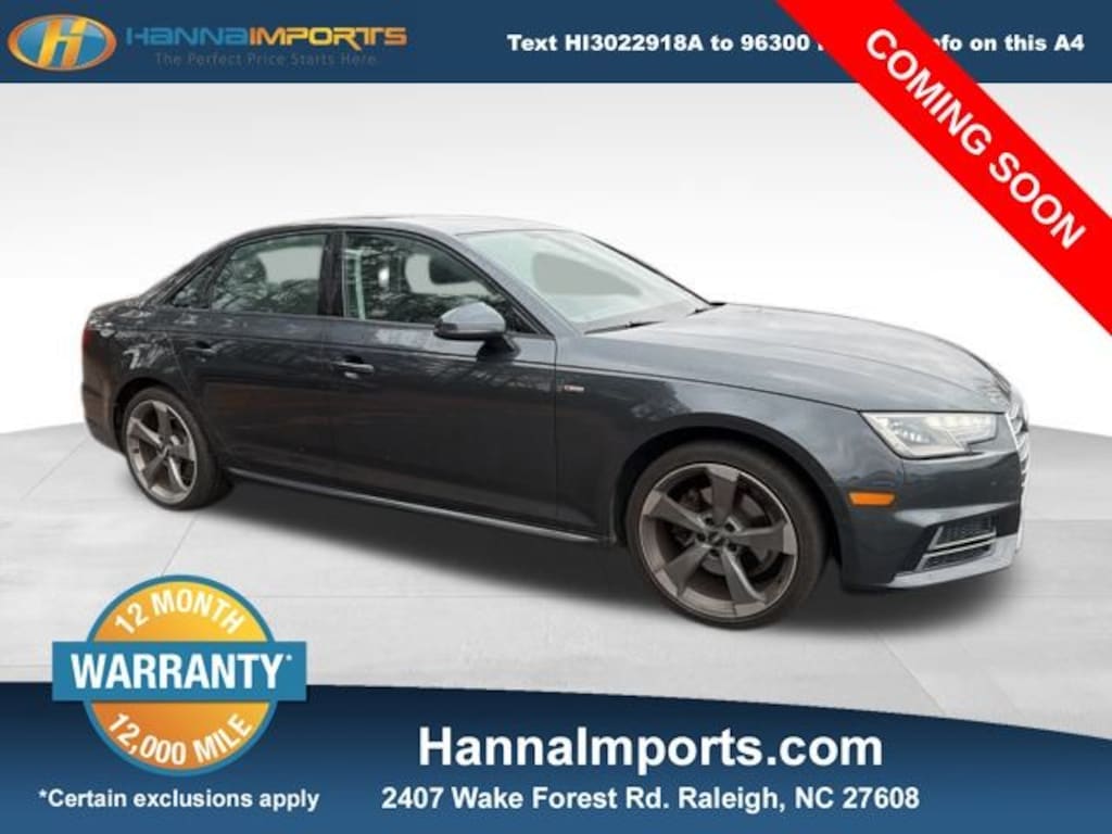 Used 2018 Audi A4 2.0T Ultra Premium Sedan