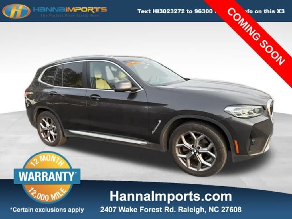 Used 2023 BMW X3 sDrive30i SUV