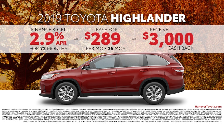 Hanover Toyota Toyota Dealership Hanover Serving Westminster, MD