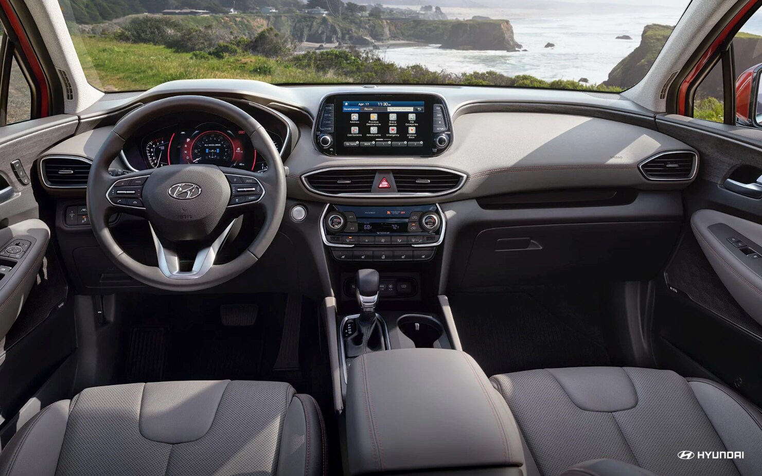 2019 santa fe interior