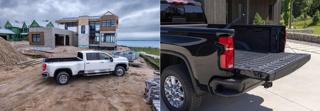 2024 Chevy Silverado HD Rear Exterior and Open Tailgate