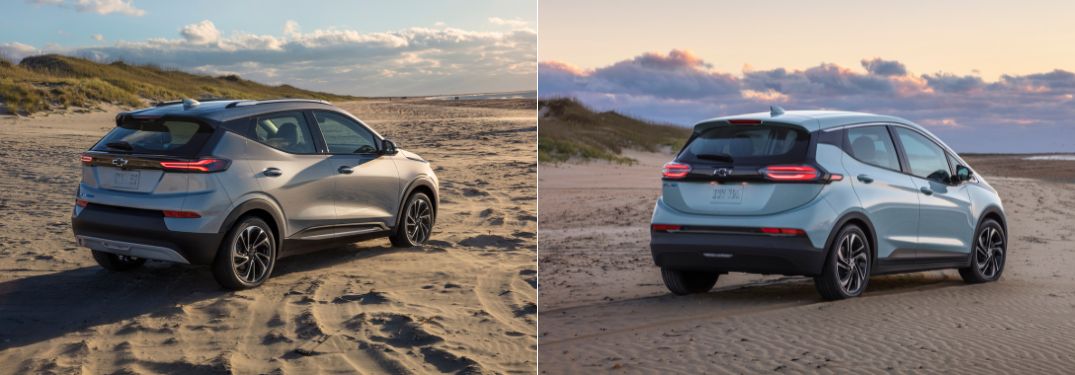 2023 Chevy Bolt EUV vs 2023 Chevy Bolt EV Rear Exterior