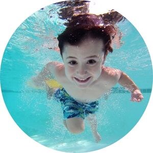 Little Boy Underwater